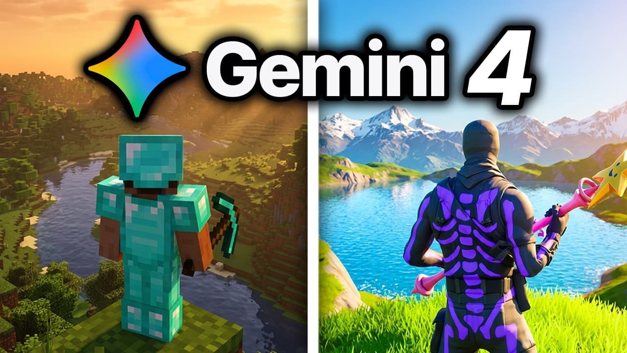Google Gemini 4 AI agents beat Minecraft without human help