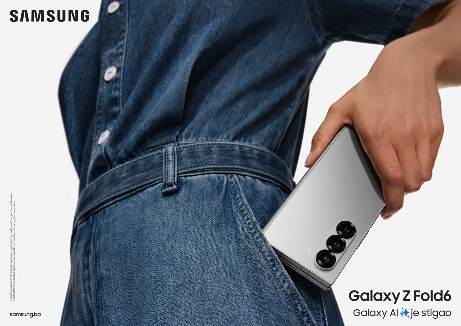 Novi Samsung uređaji, predstavljeni u Parizu na događaju Galaxy Unpacked, od danas dostupni u prodaji BiH Galaxy Z Fold6 Lifestyle KV Sleek Design 2P CMYK 240531 Open File