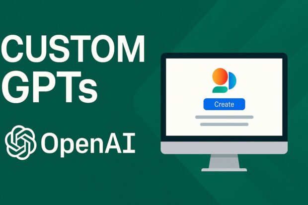 OpenAI Custom GPTs – Brzi početak: 3 koraka do vašeg AI asistenta onceptualna slika koja simbolizuje budućnost veštačke inteligencije i OpenAI Custom GPTs
