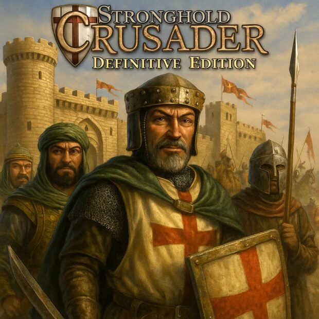 Stronghold Crusader Definitive Edition character portrait with Crusader and Muslim commanders