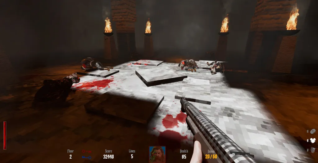 Darkenstein 3D - recenzija Darkenstein 3D Gameplay Screenshot